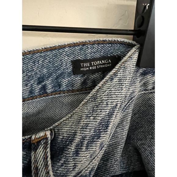 Rails The Topanga High Rise Straight Leg Jeans Medium Wash Blue 28 100% Cotton - Picture 4 of 8